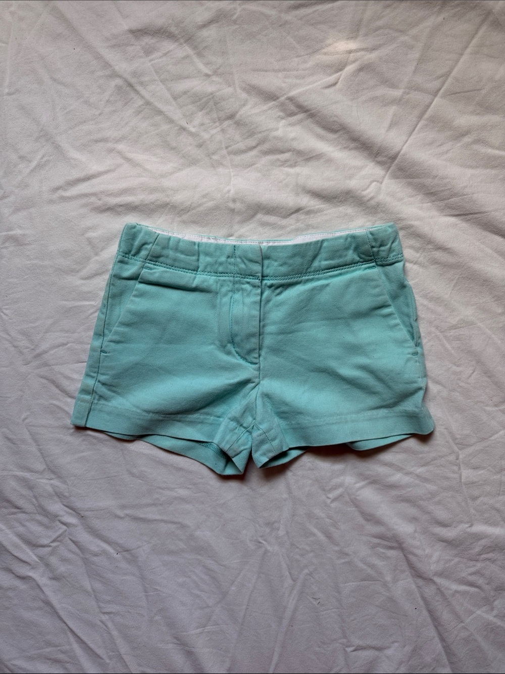 Crewcuts Mint Green Girls' Stretch Dress Shorts